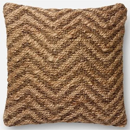 18" X 18" Cover w/Poly Natural Jute | Cotton  Pillow